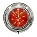 SeaSense Dome LED Light Red/White, 7-Inch, Stainless Steel
