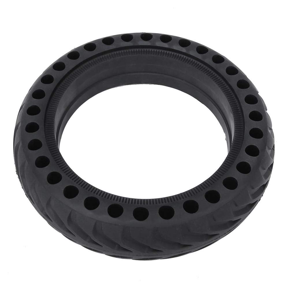 8.5 Inch Solid Tyres Front/Rear Scooter Tyre Wheel Solid Replacement Black Solid Rubber Wheel Explosion-proof Tyre Shock Absorption Holes Tyre Wheel for Xiaomi Mijia M365 Electric Scooter