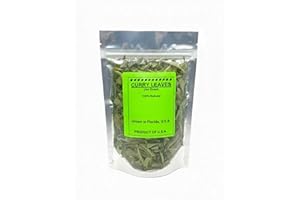 GENERIC Organic Curry Leaves :: Gluten Free and Naturally Air Dried Herbs:: Fresh Groceries with All Flavors Asian Food::Indian and Mexican Spices::Pure and Natural- Kari Patta