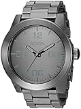 Nixon Men's 'Corporal SS' Quartz Stainless Steel Casual Watch, Gunmetal Gray (Model: A3462090)