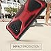 i-Blason Transformer Series Case for Galaxy S8+ Plus, [Kickstand] [Heavy Duty] [Dual Layer] Holster Cover with [Locking Belt Clip] for Samsung Galaxy S8+ Plus 2017 Release (Red)