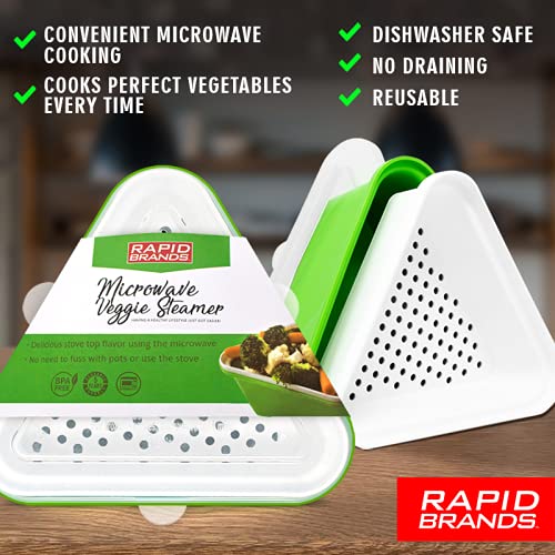 Rapid Veggie Steamer Microwave Fresh & Frozen Vegetables in Less Than