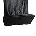 Ikevan Mens Luxurious PU Leather Gloves Outdoor Driving Warm Gloves Cashmere Mittens Autumn Winter (Black)