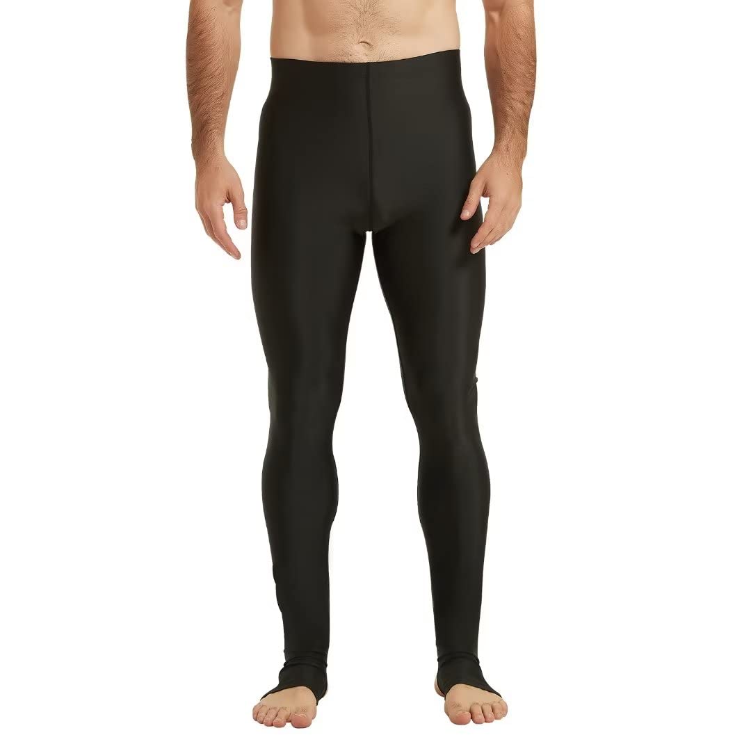 [Nesseo] ラッシュガード トレンカ レギンス メンズ ラッシュレギンス 水着 スパッツ スイムレギンス タイツ スイムウェア 紫外線対策 日焼け予防 水陸両用 uvカット プール 海 サーフィン 1111-blk-blk-M の商品画像