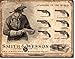Smith and Wesson Revolvers Standard of the World Distressed Retro Vintage Tin Sign