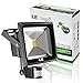 LE 30W Motion Sensor LED Flood Light, Waterproof, Daylight White, 2100lm, 6000K, 75W HPSL Equivalent, Smart PIR Floodlight, Security Light, for Indoor, Outdoor, Garden, Yard