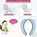 Warm Toilet Seat Cover, saounisi Adult Padded Cushion Blue 3 Pack Large Soft Fuzzy Round Elongated Washable Disposable Stickers