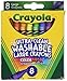 Crayola Washable Crayons, Large, 8 Colors - 2 Packs primary