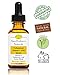 Organic Anti-Aging Vitamin C Serum With 20% Vitamin C + E + 11% Hyaluronic Acid + MSM For Fading Wrinkles, Freckles, Acne Scars, Discoloration & Age Spots On Face And Hands. 1 Ounce.