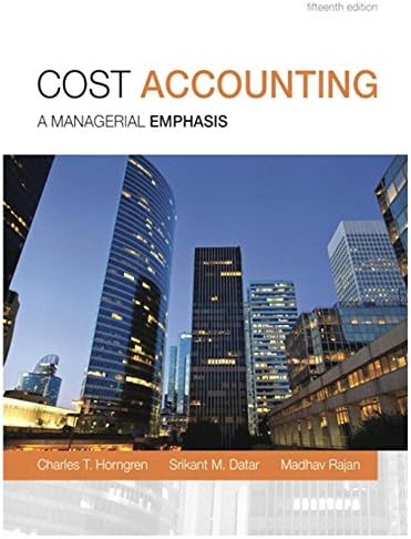 Amazon.com: Horngren's Cost Accounting: A Managerial Emphasis