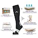 NEWZILL Medical Compression Socks for Women & Men Circulation 20-30 mmHg, Best for Running Athletic Hiking Travel Flight Nurses (Black, XXL)