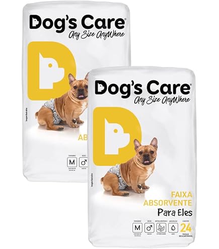 Fraldas Reutilizáveis Para Cães Machos - Pacote Com 5, Absorventes, Laváveis