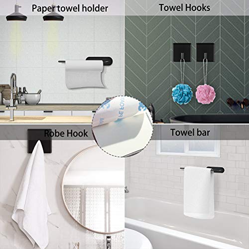 Paper Towel Holder Self Adhesive Paper Towel Rack Under Mount SUS304 Stainless Steel