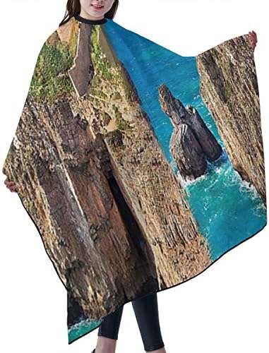 PNNUO Salon Barber Cape Hair Cutting Apron Cliff with Snap Closure Professional Hairdressing Cover Equipment for Men Styling