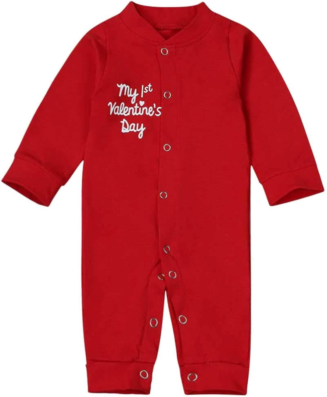 my first valentine's day onesie girl