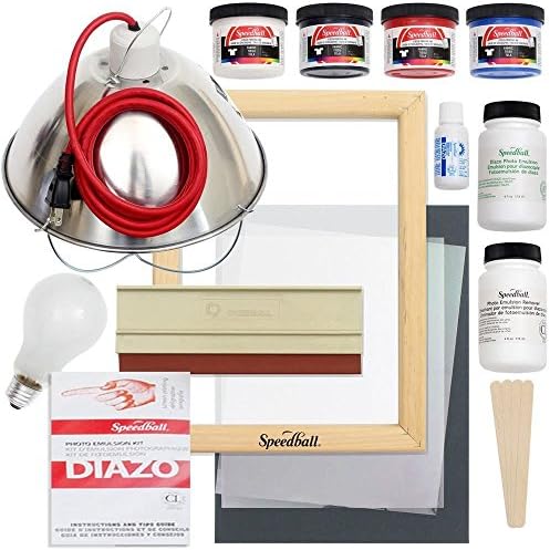 Speedball Emulsion Screen Printing Starter Bundle, Reusable Screen