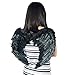 Dazone Black Angel Feather Wings Costume