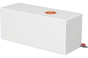 TORVA 60 Gallon Fresh Water Tank, BPA Free RV Water Tank for Drinking and Water Holding, Portable Water Storage for Camping (44.5'' x 18.9'' x 16.5'')