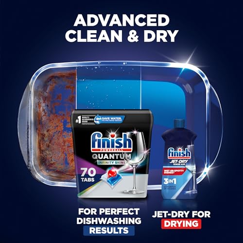 Finish Quantum Infinity Shine 70 Count Dishwasher Detergent