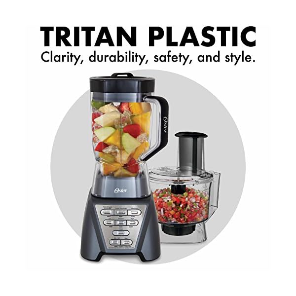 Oster Pro 1200 Blender with Professional Tritan Jar and Food Processor