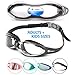 i-Sports Pro i Swim Pro Swimming Goggles - No Leaking, Anti-Fog, UV Protection, Crystal Clear Vision with Protective Case - Comfortable Fit for Adults, Men, Women,
