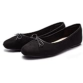 AFEETSING Women's Round Toe Ballet Flats Comfortable Bow Dressy Flats Shoes for Women