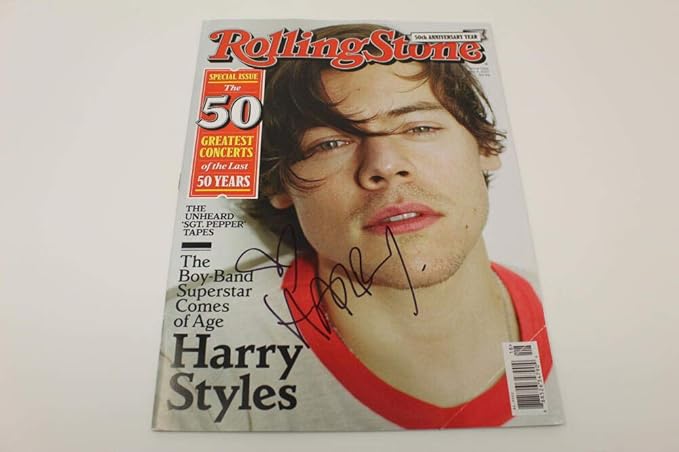 Harry Styles Signed Autograph Rolling Stone Magazine One Direction Stud Rare At Amazon S Entertainment Collectibles Store