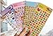 4 Sheets Cute Lovely 3D DIY Decorative Puffy Adhesive Sticker Tape / Kids Craft Scrapbooking Sticker Set for Diary, Album