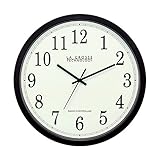 La Crosse Technology WT-3143A-INT 14-Inch Atomic Wall Clock, Black (Kitchen)