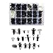 Lantee 415 Pcs Auto Car Door Fastener Clips Pins Rivet for Honda Chrysler GM Toyota Ford - Weatherstrip/Fender Bumper Shield/Hood Insulation/Fascia/Trim Panel/Push Type Retainer & Square Screw Nut