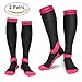 Laneco Compression Socks for Women & Men (2 Pairs), Graduated Compression Sock 20-30 mmHg for Nurses, Running, Maternity Pregnancy, Athletic Sports, Flight Travel, Shin Splints, Edema, Varicose Veins