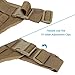 EXCELLENT ELITE SPANKER Tactical Dog Harness Military Service Dog Harness No-Pull Working Dog Vest Adjustable Training Vest Patrol Harness with Handle for Small Medium Large Dogs(Coyote Brown-L)