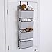Delta Children 4 Pocket Over The Door Hanging Organizer, Easy Storage/Organization Solution - Versatile and Accessible in Any Room in the House, Navy