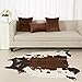 townssilk Cow Print Rug 4.1x4.5 Feet Faux Cow Hide Rug Animal Printed Area Rug Carpet for Home