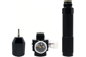 40MAX Portable CO2 Charger ，12g CO2 Filler with Pressure Gauge Fits HPA Tank to Fill Airsoft GBB Magazines