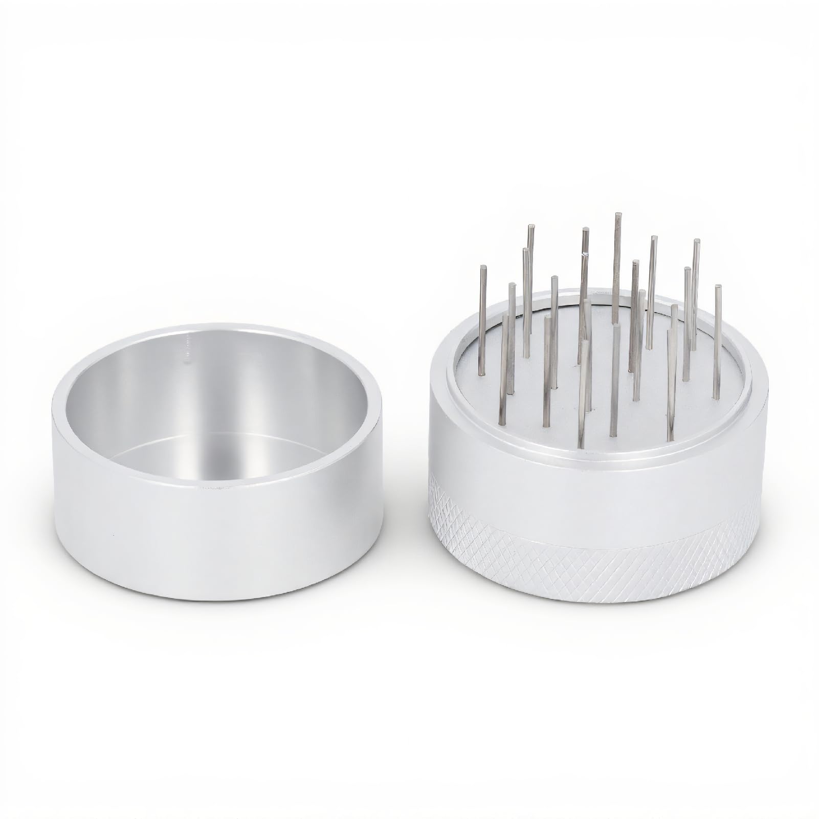 Espresso Distribution Tools, Coffee Needle Distributor with Base, Professional Coffee WDT Tool for Espresso Distribution, Needle Espresso Stirrer, Stainless Steel (53mm)