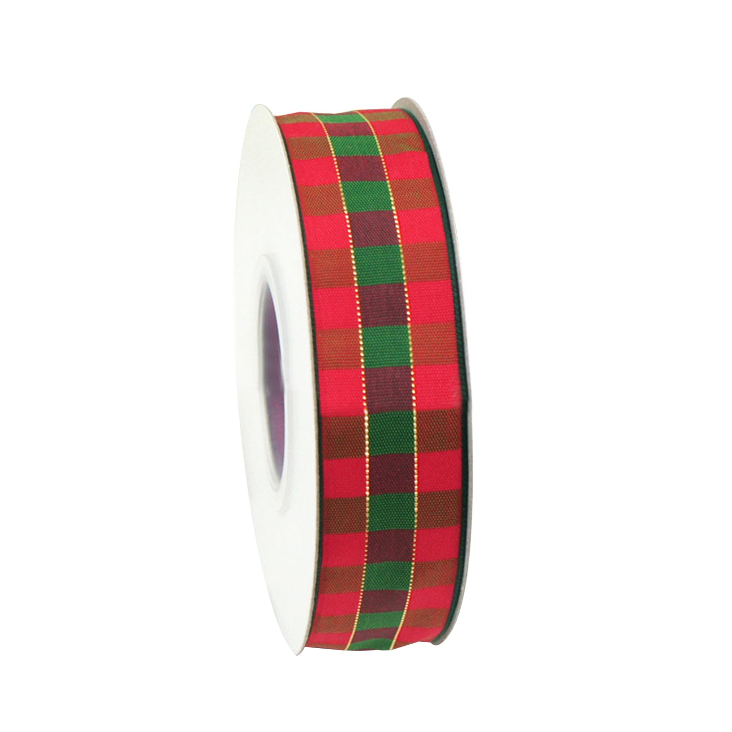 MEISH Tartan Ribbon - Buffalo Plaid Gift Wrapping Ribbon for Wreath Craft DIY Christmas Decor, 20 Yards, 15mm (color4)