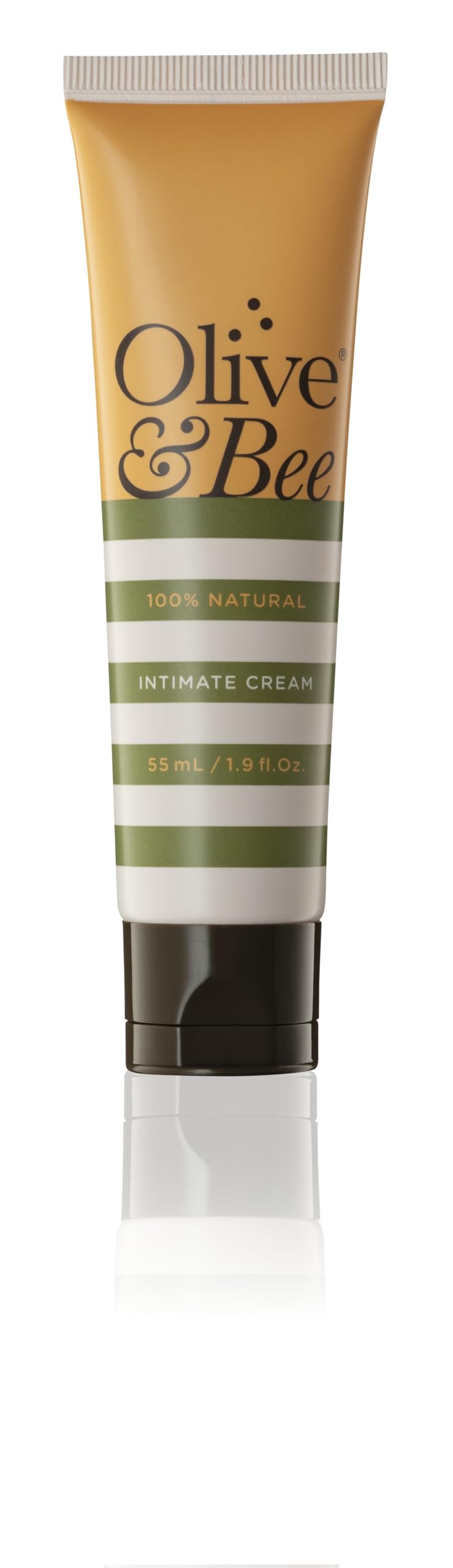 Olive and Bee Intimate Cream Lubricant, 55 ml (Pack of 1) โ Natural Moisturiser & Massage Oil with Organic Olive Oil & Beeswax, pH Balanced & Hormone-Free for Vaginal Dryness and Intimate Care