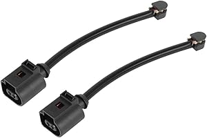 X AUTOHAUX 2pcs 7P0907637C Rear Brake Pad Electronic Wear Sensor Replacement Brake Pad Wear Indicators for Volkswagen Touareg 2011-2016
