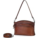 Genuine Leather Purses for Women Hand Bags Vintage Crossbody Bags for Women Shoulder Bag | Genuine Leather, Purses, for Ladies, with Two Strap