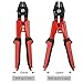 Booms Fishing Heavy-Duty Hand Crimper has Hardened Steel Jaws with 4 Crimping Positions and 2 Hardended Steel Side Cutter