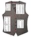 Ruth&Boaz 2Pockets 5Buttons Wool Herringbone Tweed Business Suit Vest (XL, Tweed brown)