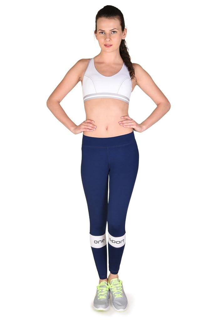 onesport women's polyester spandex jersey navy tights(onsp30ny-p)