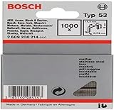 Bosch Professional 1000x Fine Wire Staples Type 53 114 x 0.74 x 6 mm
