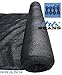 SHANS Shade Cloth Fabric Black 40% Sunshine Ultraviolet Blocking Rate Free Clips (10ft x 10ft)