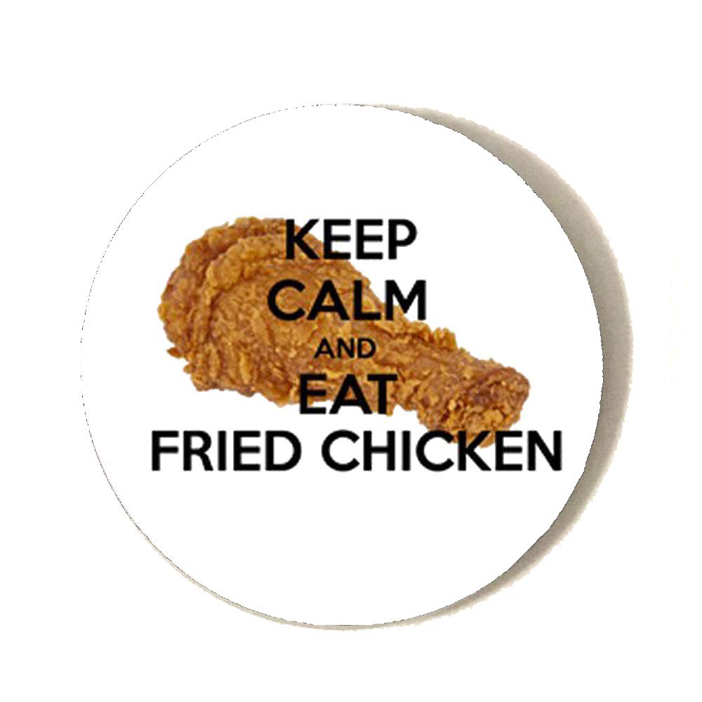 KEEP CALM AND EAT diseño del imán del refrigerador de pollo frito ...