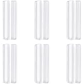 MOROBOR Mini Self-Stick Instant Cabinet Drawer Pulls, 6pcs Clear Silicone Self-Adhesive Push Pull Handles for Dresser Cabinet Drawer Glass Doors Window