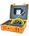 Sewer Camera Pipe Inspection Video System for Drain Inspection with 100 ft Cable, 8 inch Screen, DVR Record, Photograph, Keyboard, Distance Counter, Rechargeable Battery, LED Adjust and Waterproof