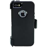 WallSkiN Case for iPhone 5S / 5 / SE (2016) with Screen Protector Heavy Duty Full Body Military Grade Drop Protection Carryin