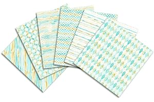 24 Sheets Cardstock Paper Pad Cardmaking Paper Emerald Themed Single-sided Patterns Scrapbook Paper Printing Decorative Paper